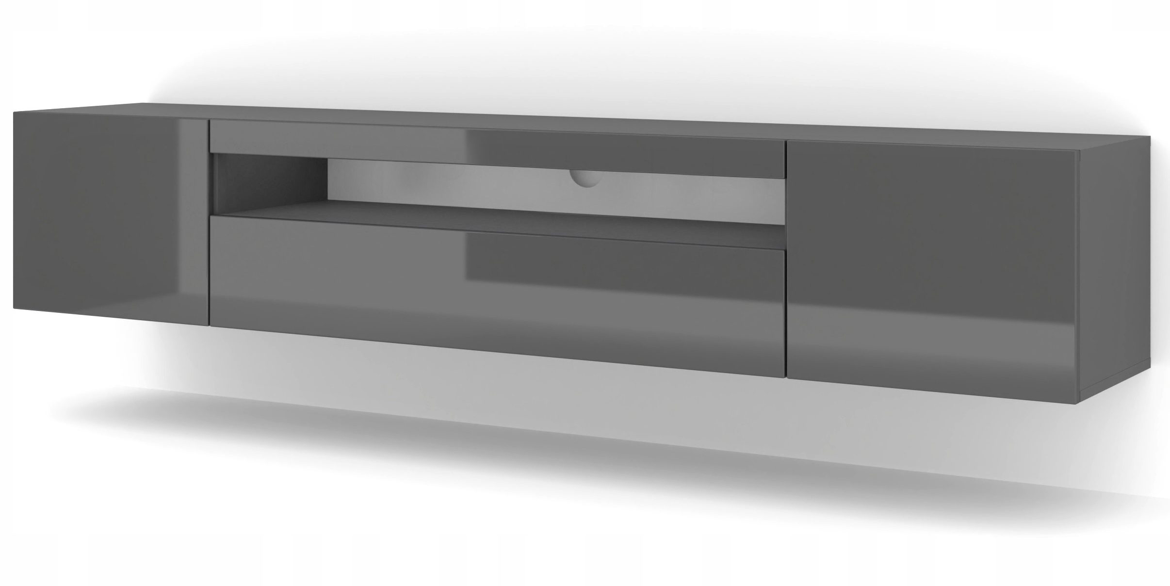 

Szafka Rtv Aura 200 wisząca stojąca grafit połysk