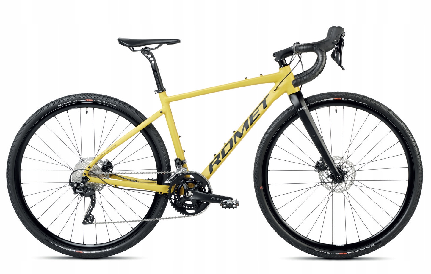 Rower Romet Aspre 2 2025 ciemnożółto-czarny L 54 cm