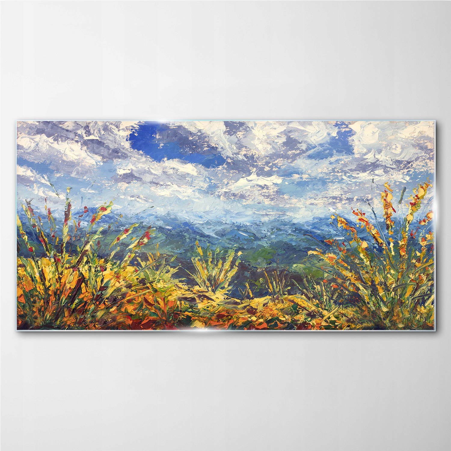 

Foto-obraz szklany Krajobraz góry chmury 100x50 cm
