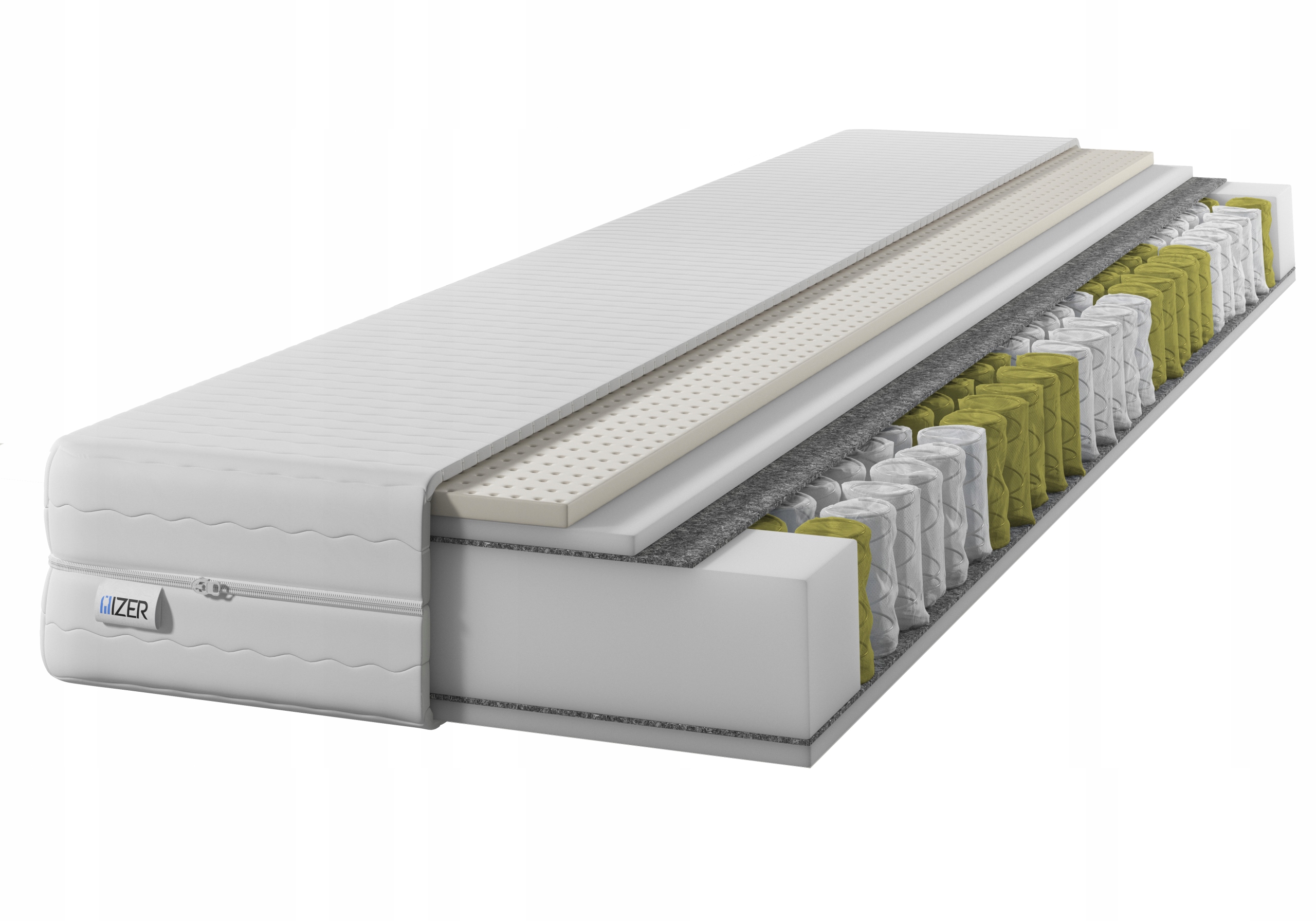 Materac z Lateksem 100x200 Dwustronny H2/H3 7 stref