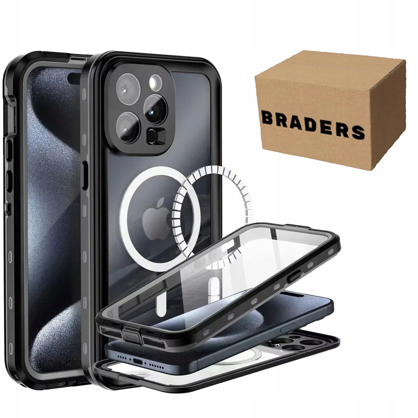 Pouzdro vodotěsné IP68 360 pro iPhone 15 Pro – obal, pouzdro