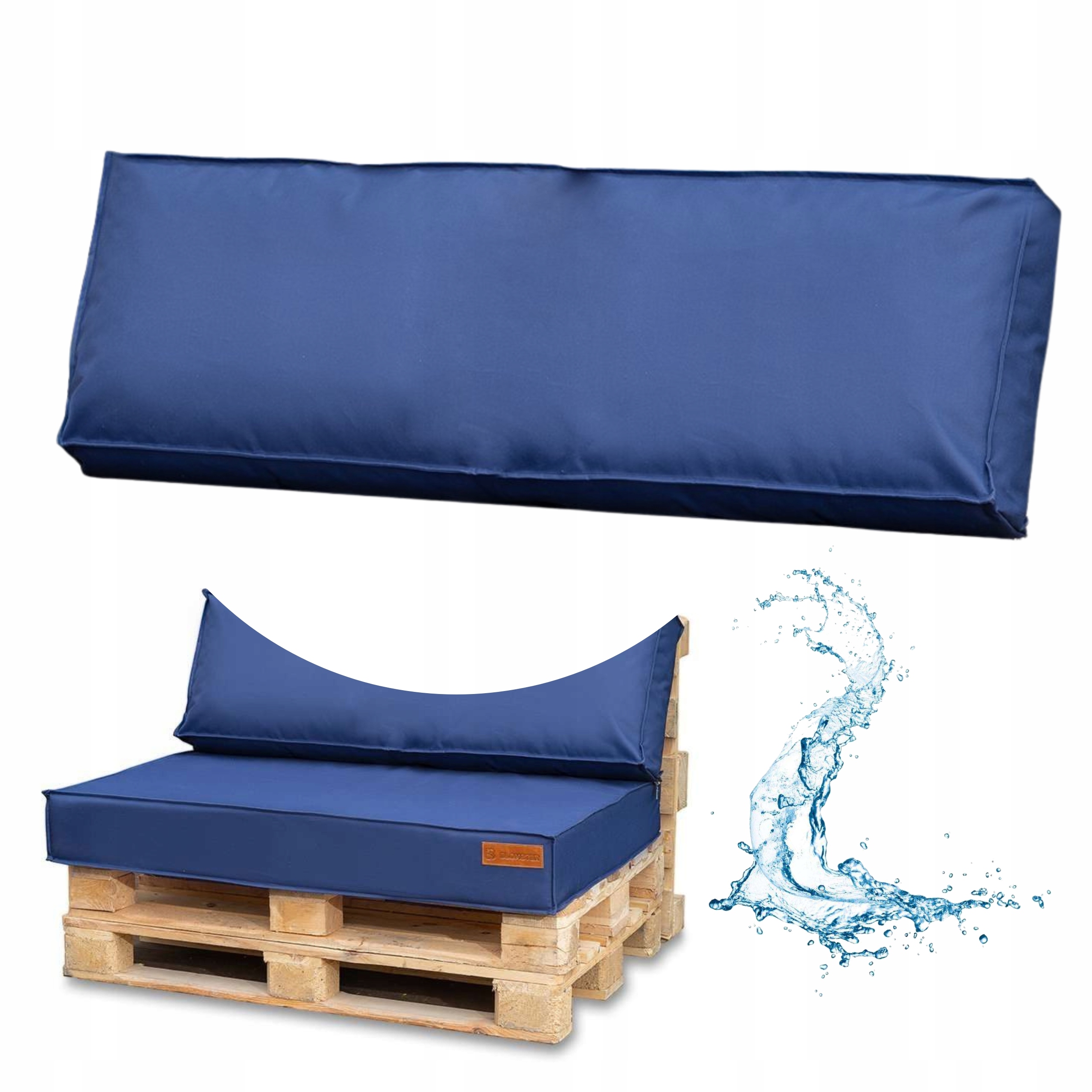 Polštář zahradní Poduška na nábytek z europalet Opěradlo Voděodolný Blomster