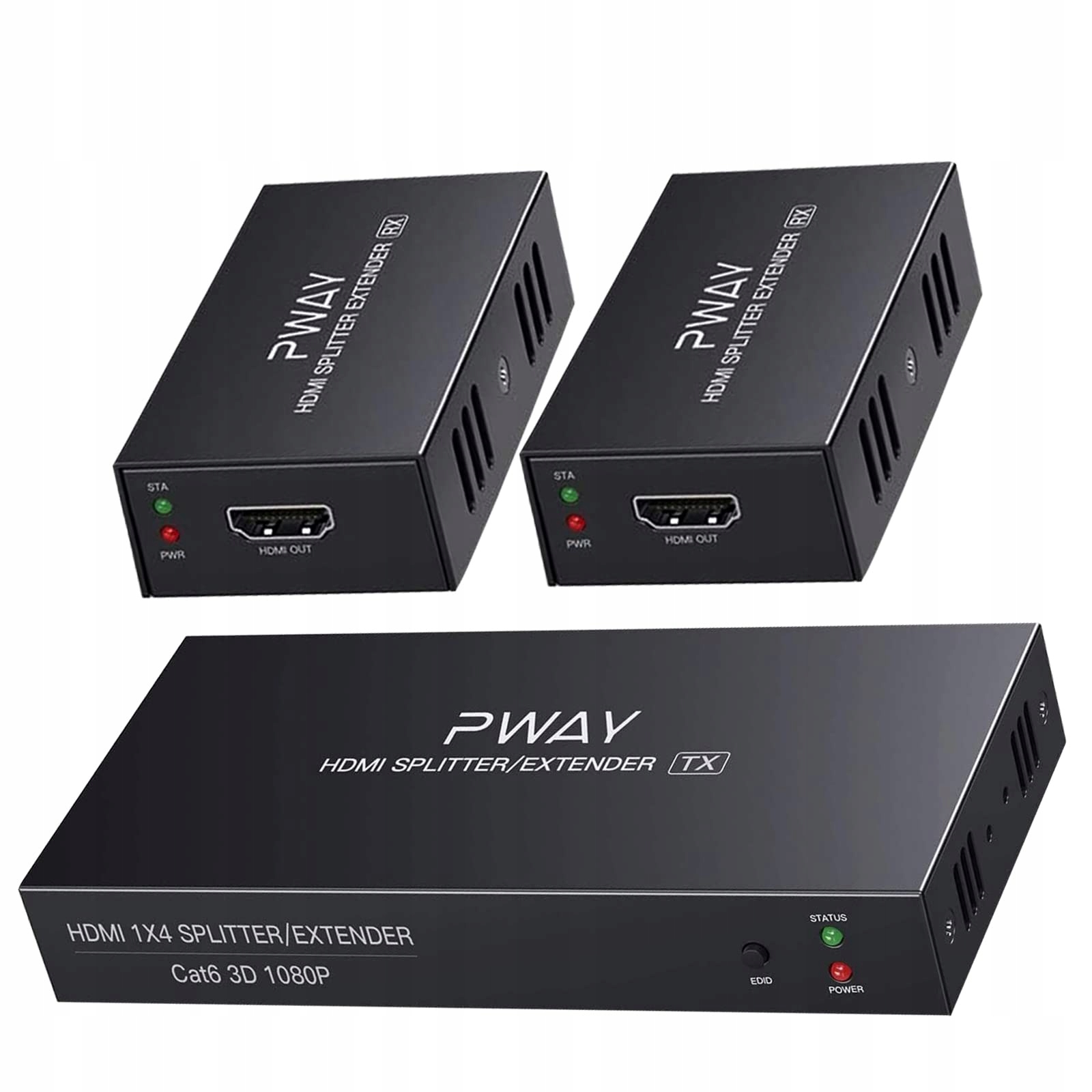 Pway Technology PW-HTS0102(POC) przedłużacz HDMI