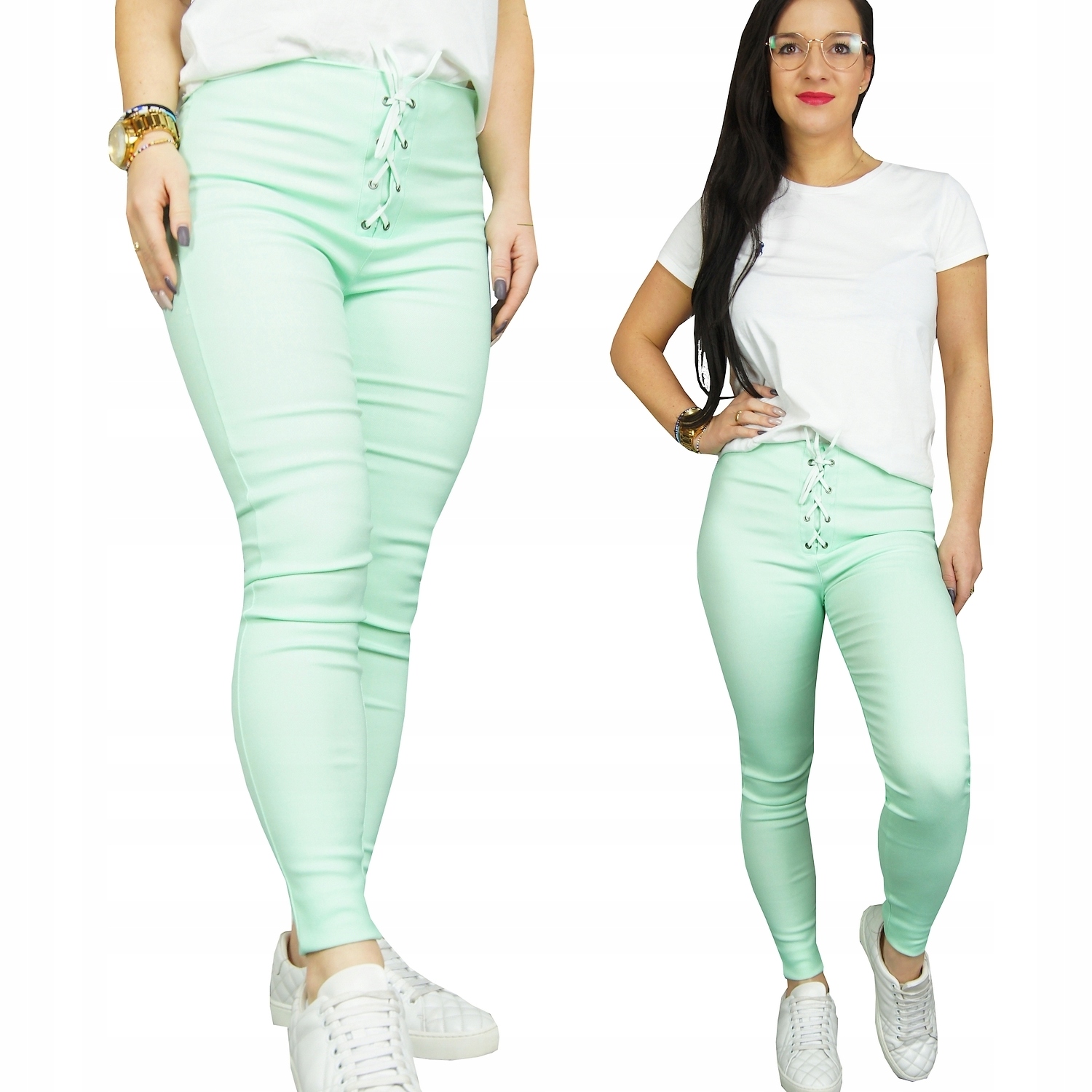 

Legginsy Wiązane Z Wysokim Stanem modelujące M/L