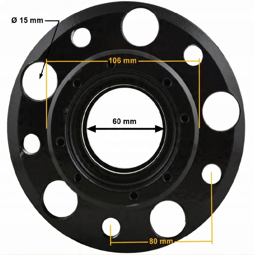 маточина заднього колеса візок рак СУХЕДНЄВ 7A 7B part number 401102