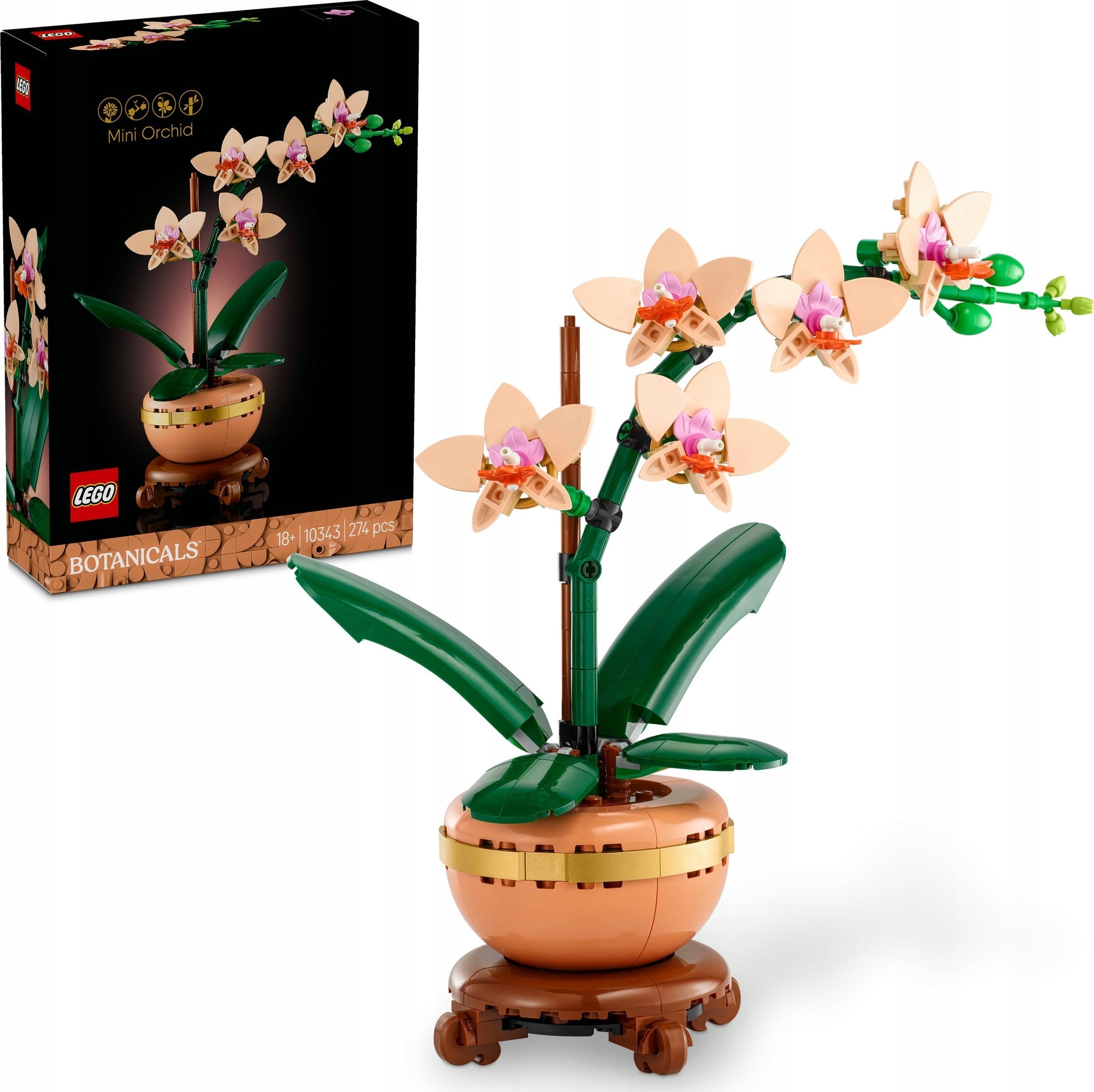 Lego Icons Botanicals Malá orchidej 10343 Květinový Dárek Pro Ni Vánoce