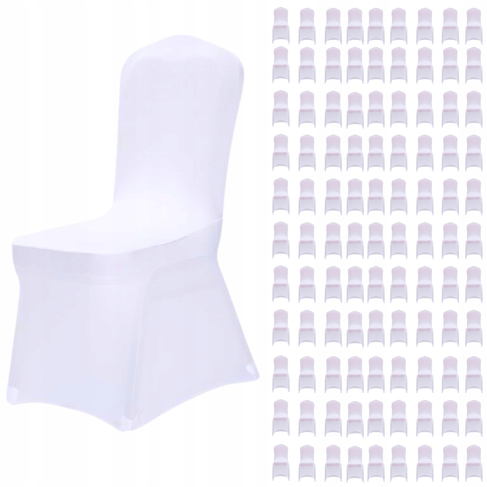 Elastický Univerzální Potah Na Banketové Křeslo Plný 190g Bílý x50