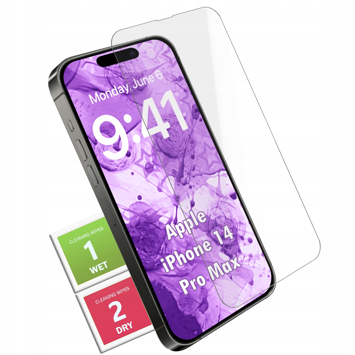 Szkło Hartowane Do iPhone 14 Pro Max (szybka 9H, płaskie 2.5D)