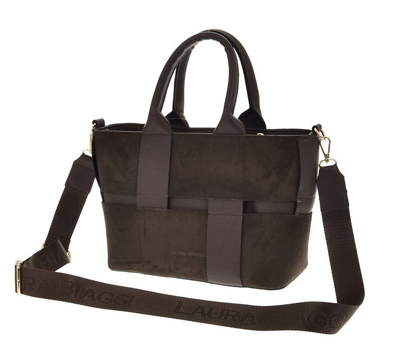 Dámská kabelka Laura Biaggi béžová shopper přes rameno pásek elegantní kufřík