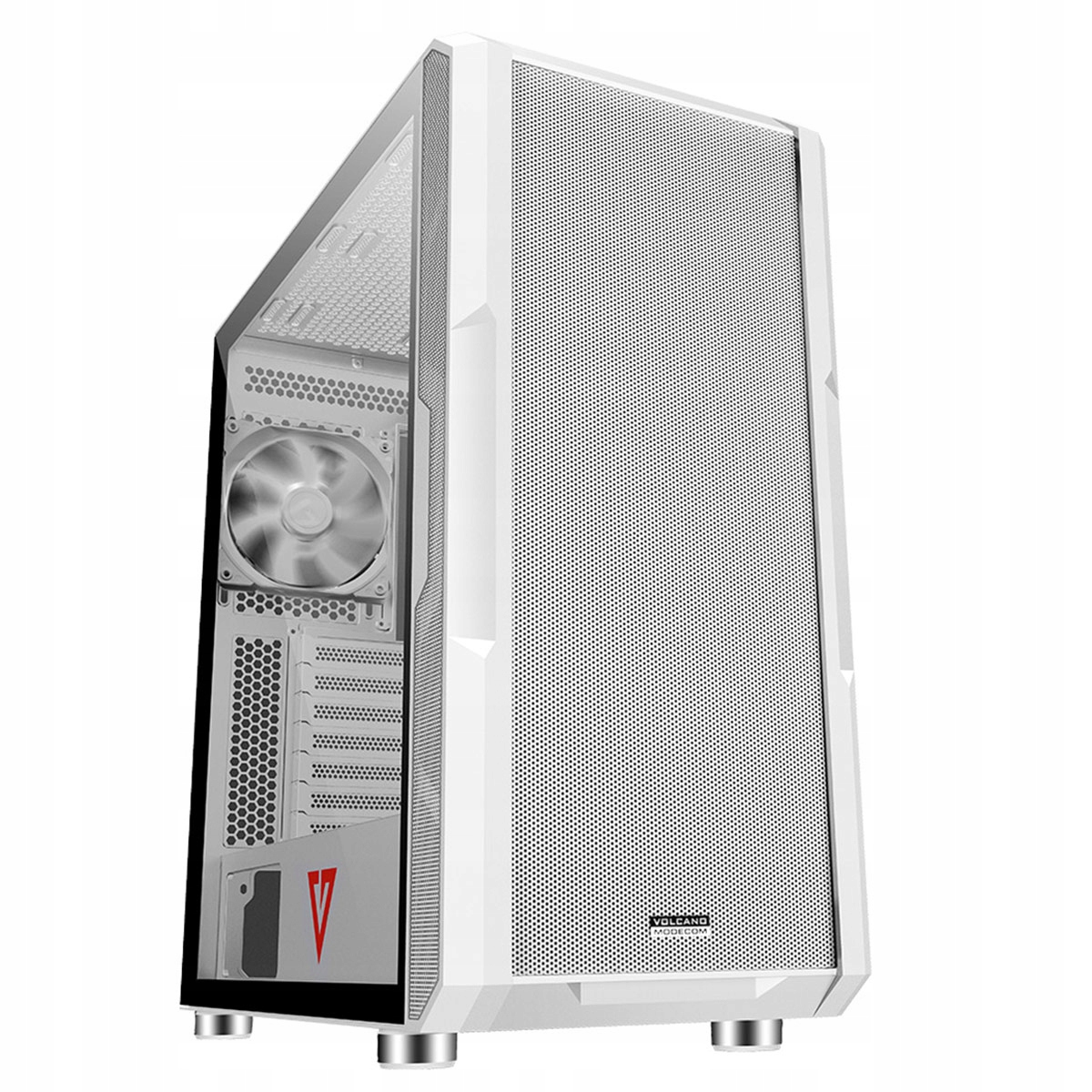 Herní počítačová skříň Modecom Volcano Amirani White, MIDI tower