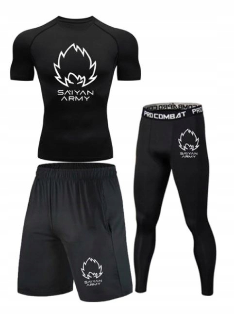 KOSZULKA SPODENKI LEGINSY KOMPLET DRAGON BALL GOKU