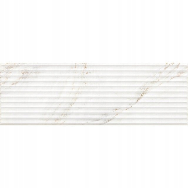 PŁYTKI ŚCIENNE MARMUR biały struktura POŁYSK 25x75