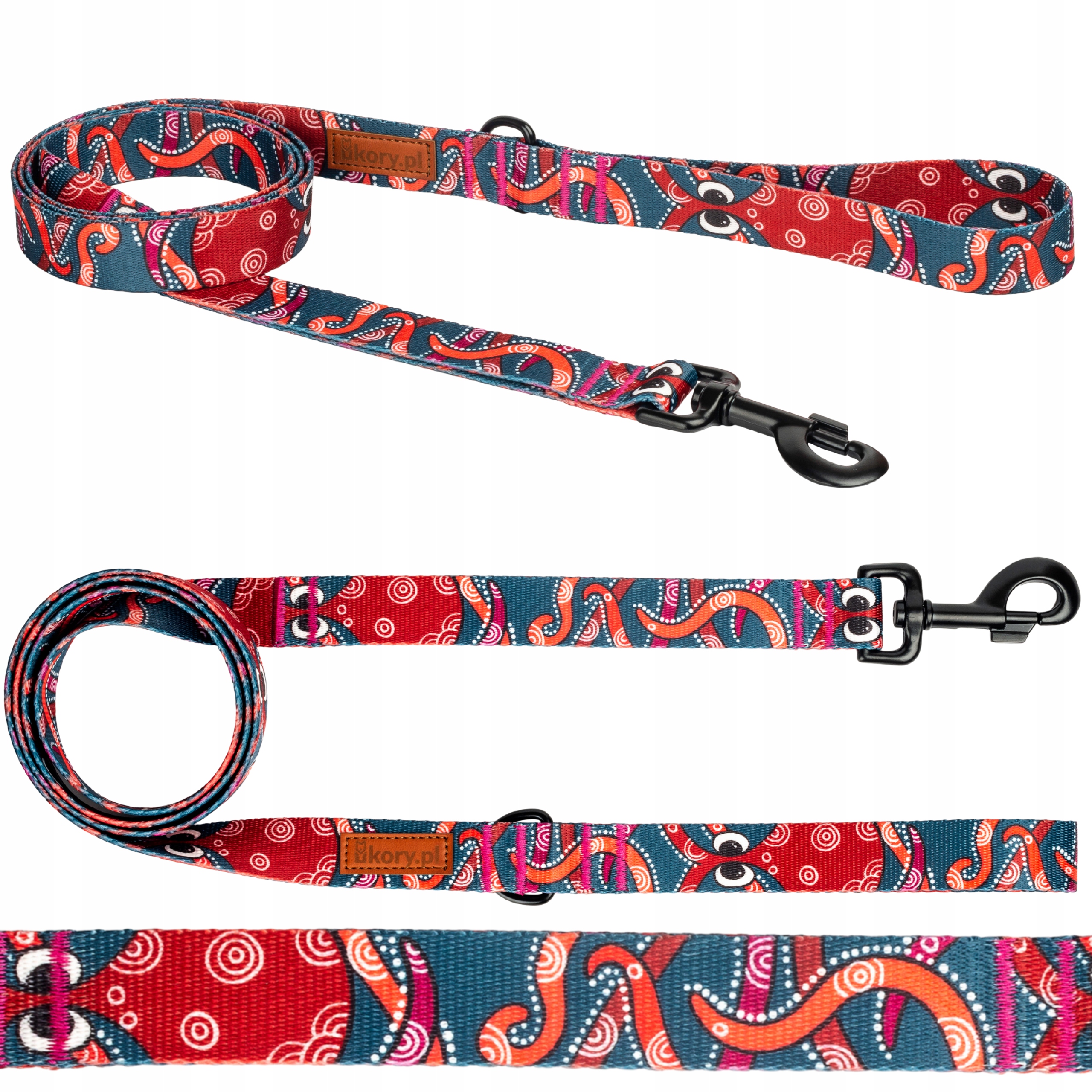 Vodítko klasická městská Malý Pes do 6 kg 150 cm Ukory Mořské Plody Octopus