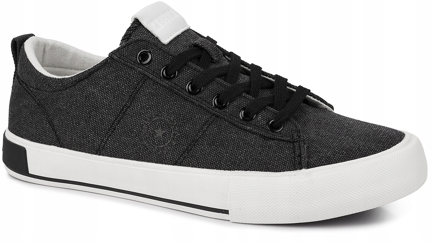 Męskie buty trampki Big Star sportowe jeansowe czarne r. 45