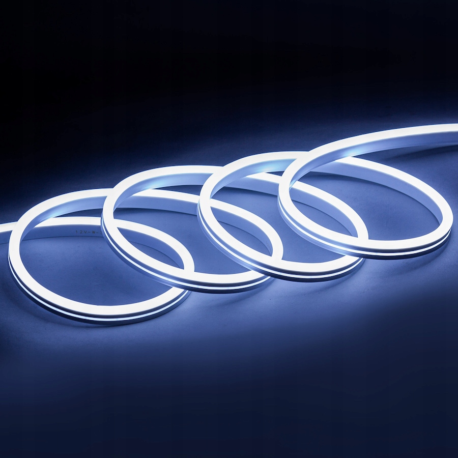 NEON LED Taśma 12v Pasek Napis na ścianę 12V 10W FLEX ZIMNY Wodoodporny EAN (GTIN) 5903715406035