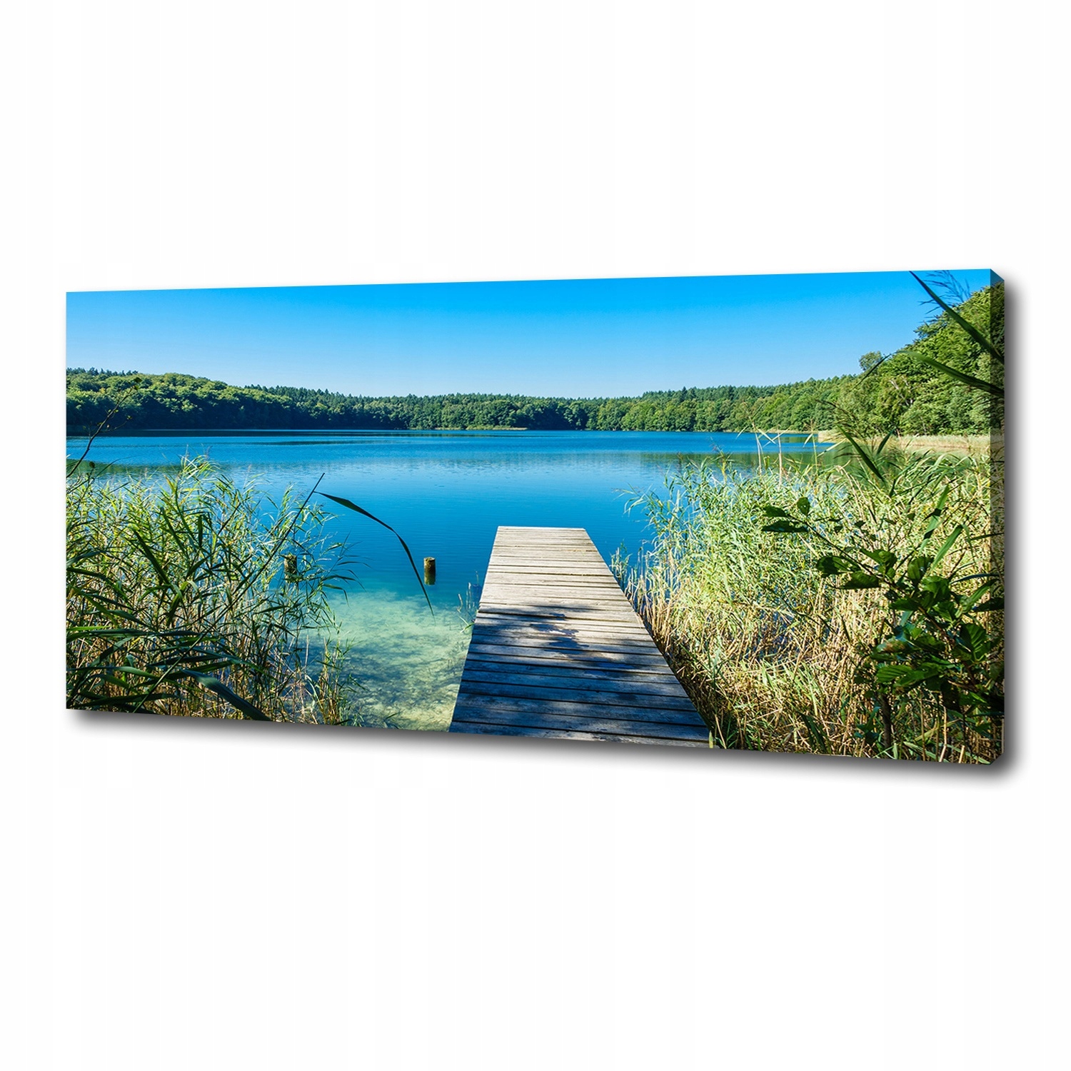 

Foto obraz na płótnie Molo nad jeziorem 125x50 cm