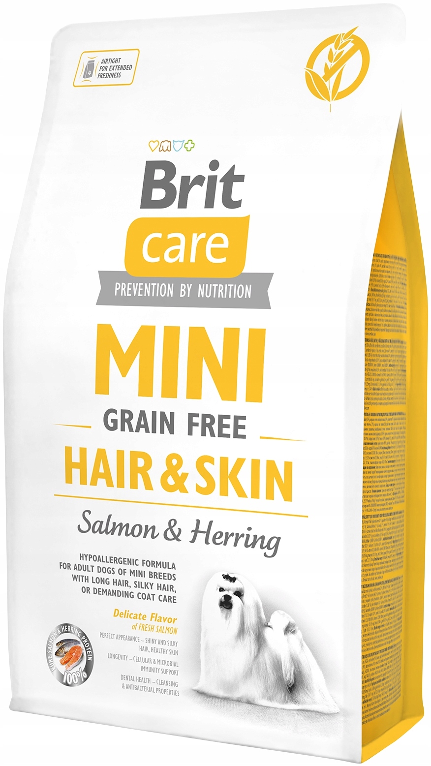 Brit Care Mini Grain Free Hair Skin Salmon&Herring Sucha Karma dla Psa 2kg