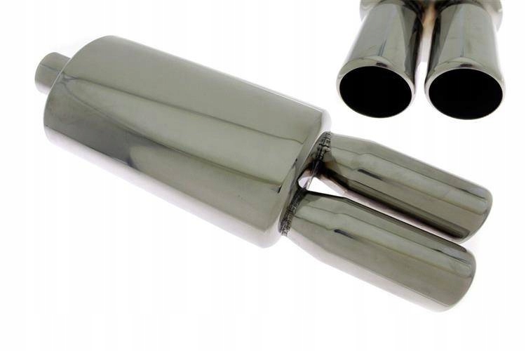 Tlumič TurboWorks 2x76 mm (3 palce) vstup 63,5 mm (2.5 palce)