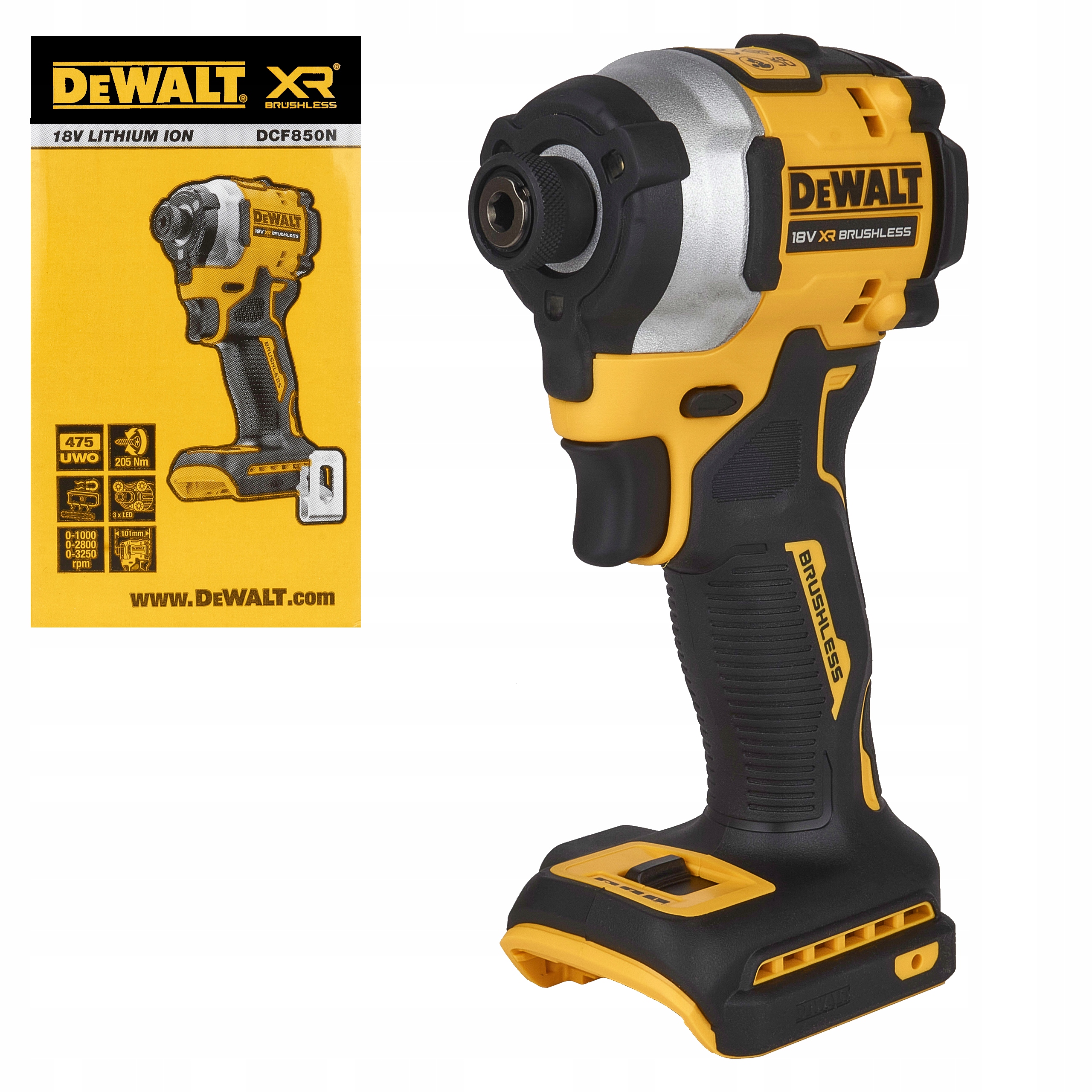 Dewalt DCF850N Zakrętarka Udarowa 18V Body