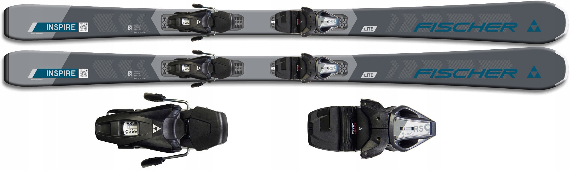 Fischer 2026 Narty Zjazdowe damskie Inspire Lite Slr Pro Ws A56524 +RS9 155