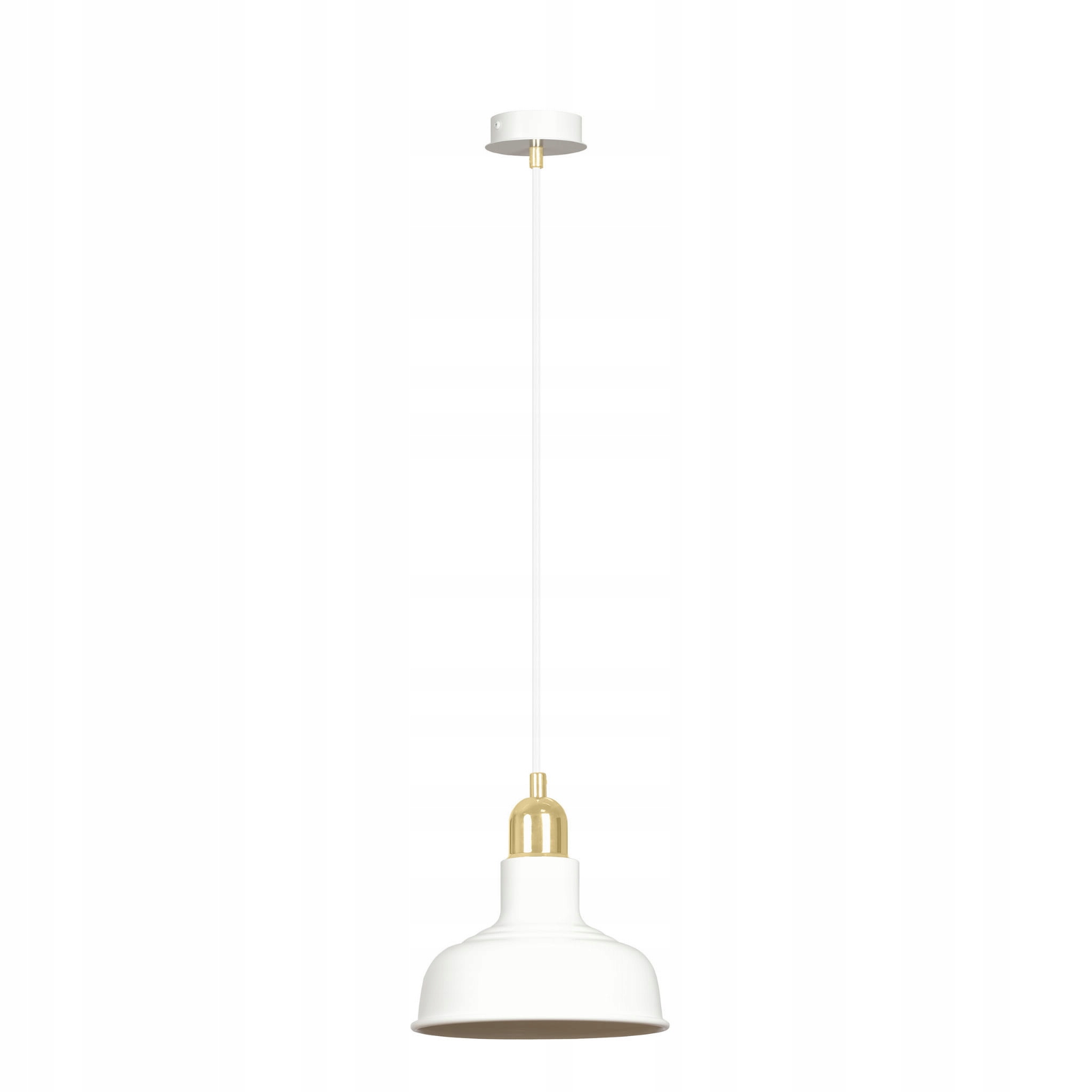 Závěsná lampa Emibig Ibor E27 bílá/zlatá, nastavitelná, stmívatelná
