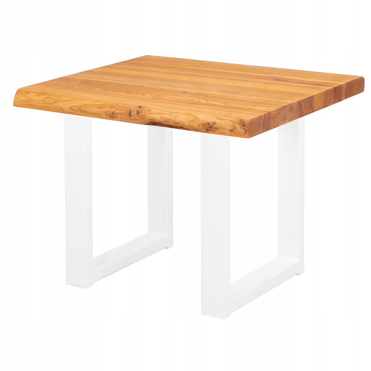 Stolik 60x60 drewniany do salonu metal loft