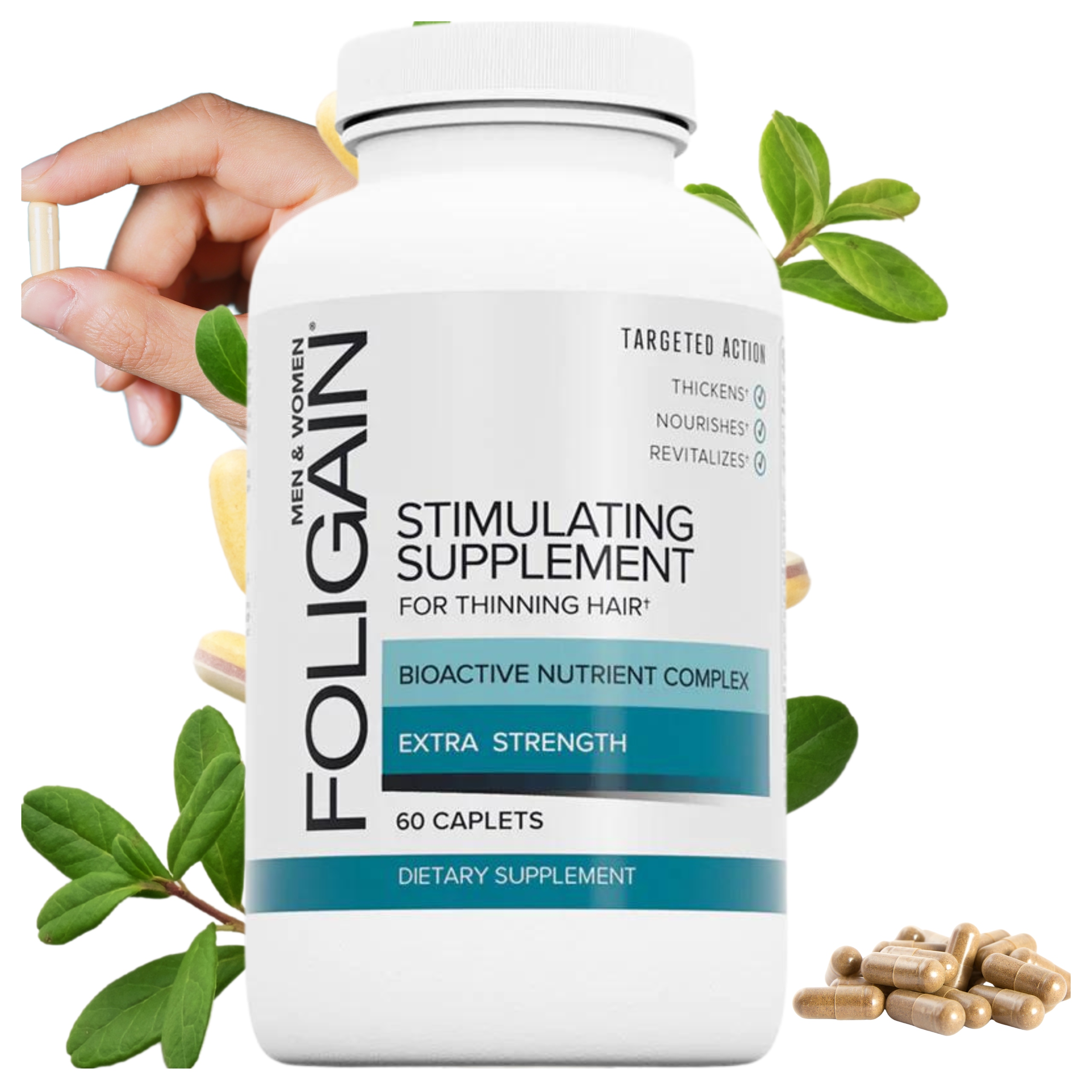 Foligain Suplement Przeciw Wypadaniu Włosów 60 tabletek