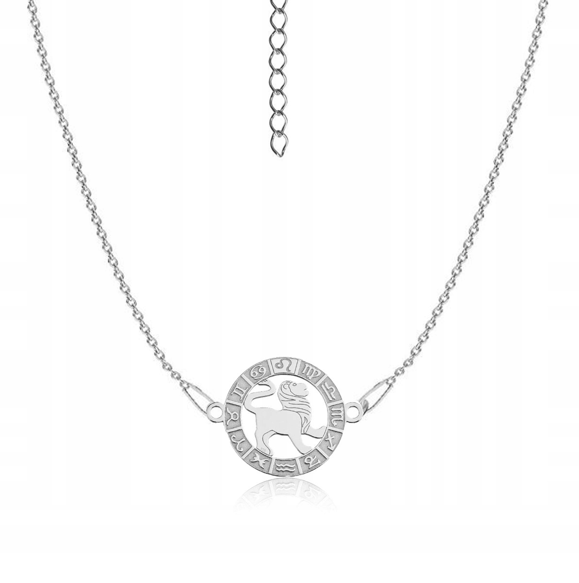 

Naszyjnik srebrny znak zodiaku Lew