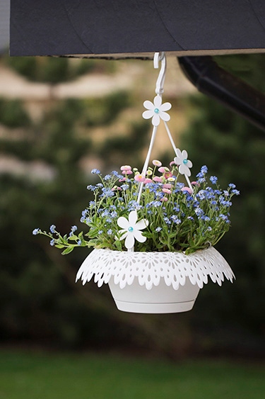 Wisząca doniczka Madera osłonka biała Kod producenta Polski