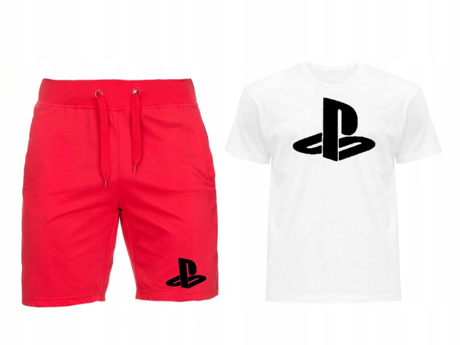 Komplet Trička Kraťasy Playstation Pánské L