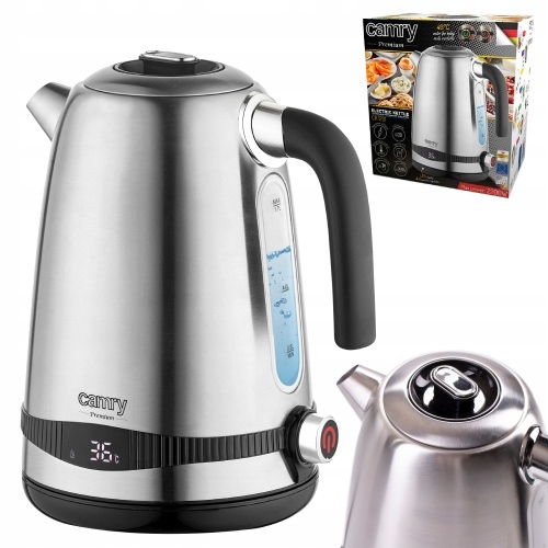 Cr 1291 Czajnik metalowy 1,7L z LCD & regulacja temp.