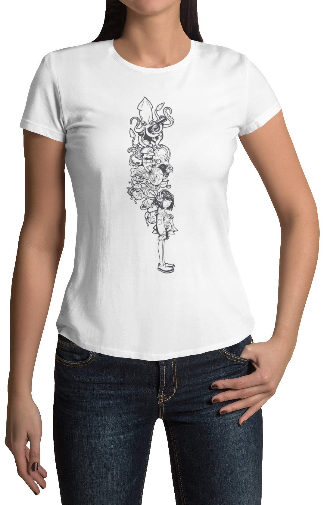 

Koszulka Damska T-shirt S Super Jakość- Wzory!!