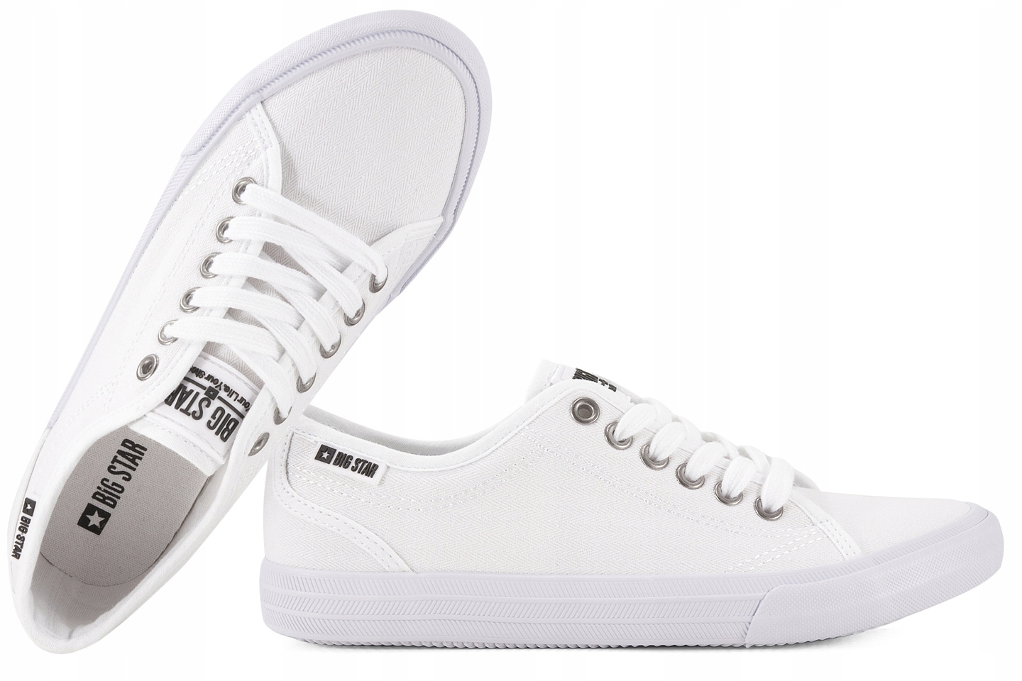 Big Star W274835 Polokozačky Dámské Tenisky Textilní Tenisky bílé 36 Bi