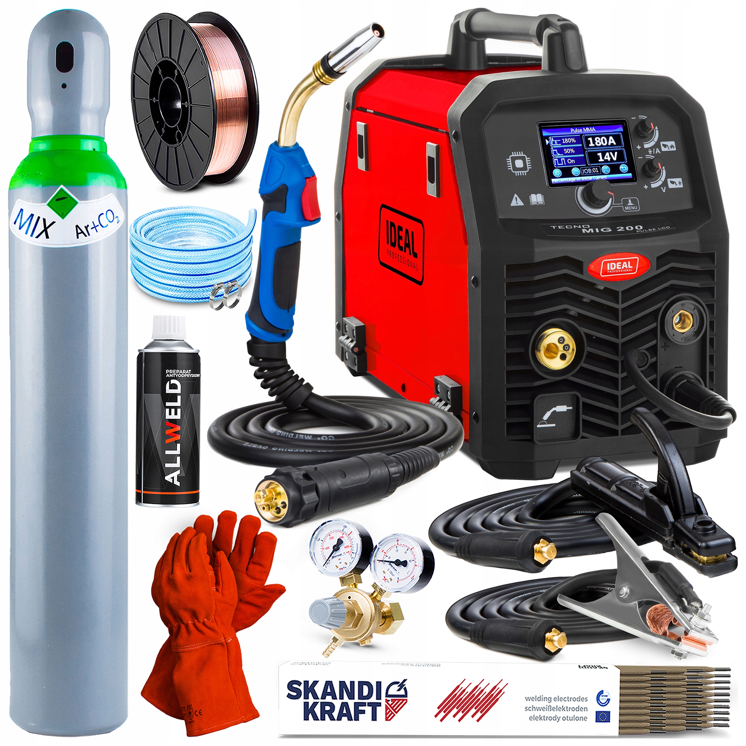 Invertorová Svářečka Invertorová Ideal Mig 200 Pulse Mma Tig Synergie Alu Syn