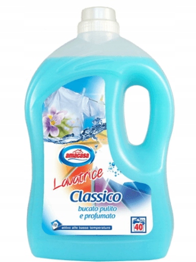 Levně 2X Lavatrice Liquido Classico 40 praní Amacasa 3 litry italského prádla