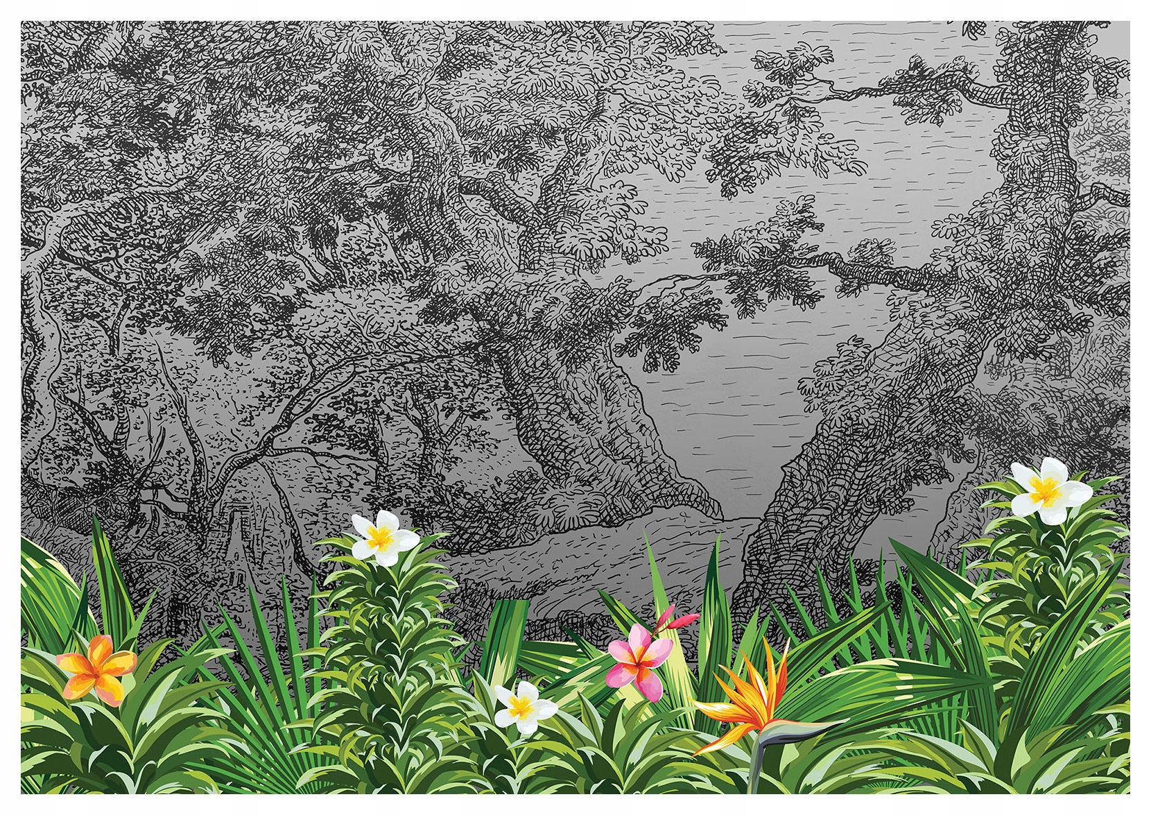 Fototapeta Tropický les exotika kvety príroda 312x219 príležitosť lepidlo