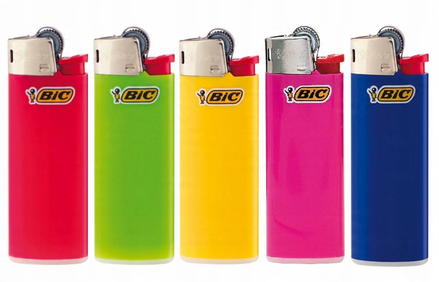 

10x Zapalniczka Bic J25 Mini Kolor MIX 10 Sztuk