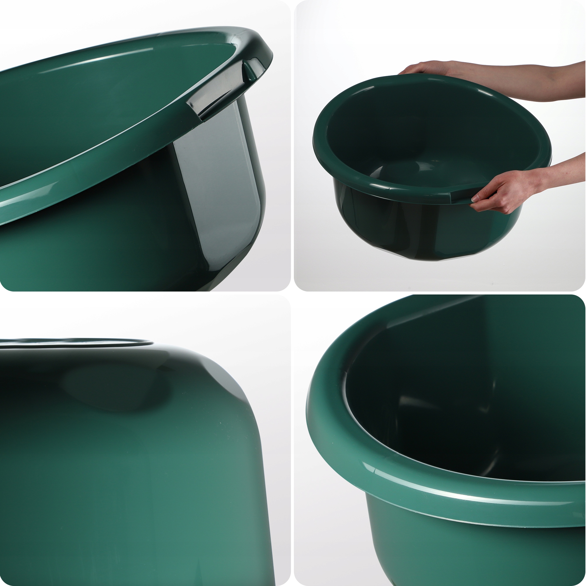 MISKA NA PRANIE 25L OKRĄGŁA MIEDNICA ZIELONA Szerokość produktu 47.5 cm