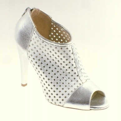 Fabio Fabrizi 719 Stříbrné Kalhoty Vel 37