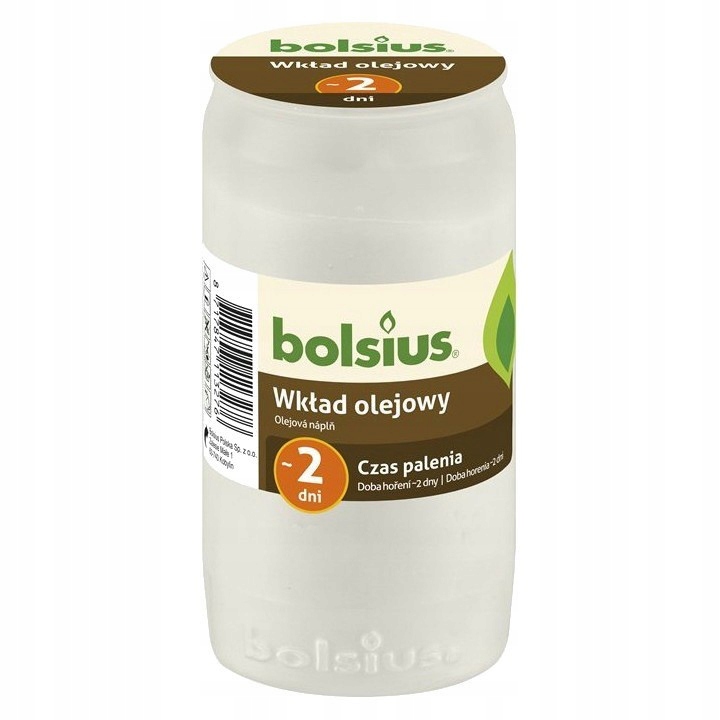 

Wkład Bolsius Olejowy 2 Dni Memento NR02 1SZT