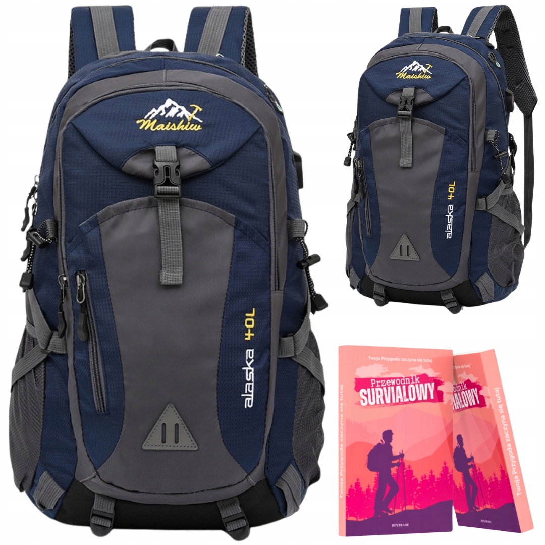 Górski Plecak Trekkingowy Sportowy Pojemny 40L