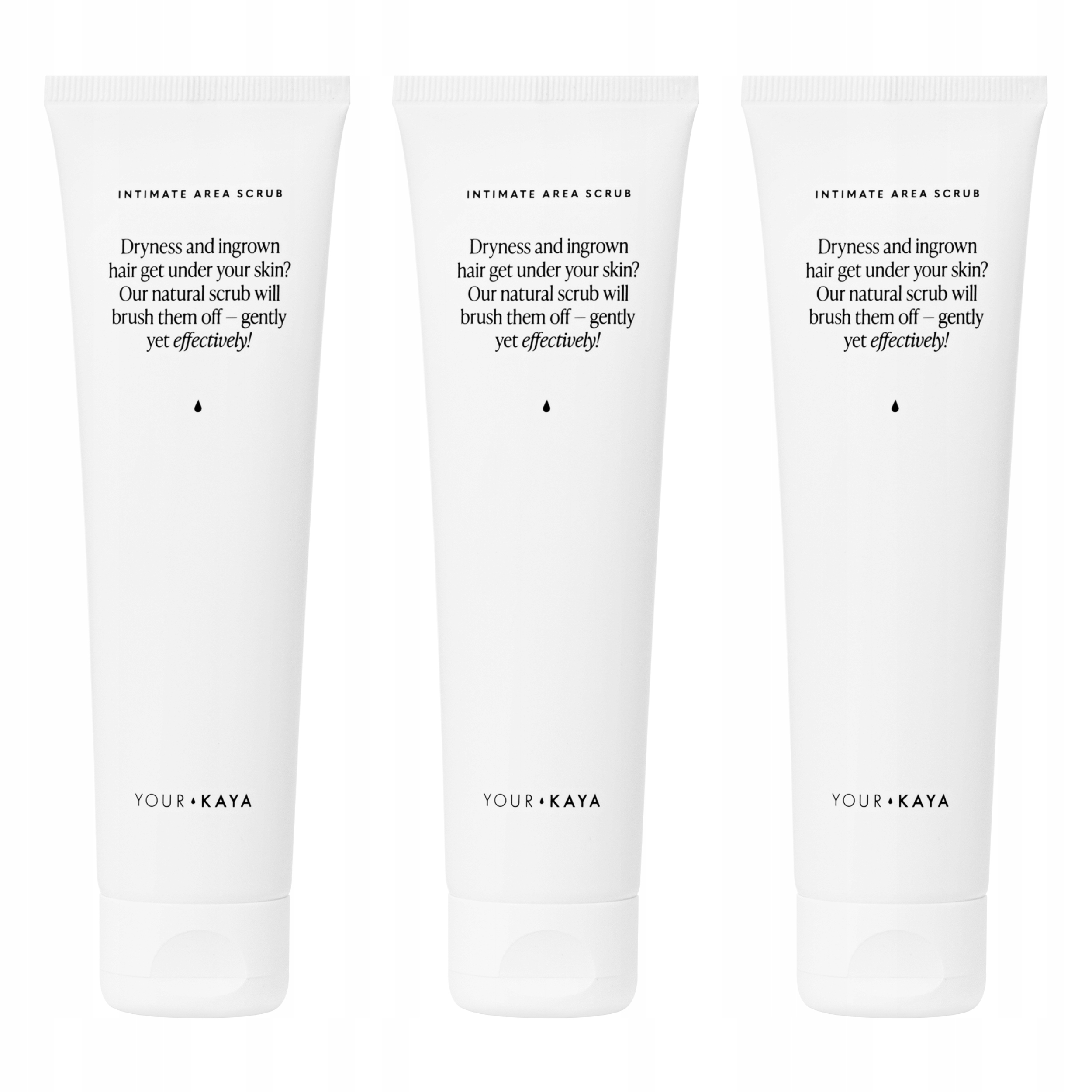 Peeling pro intimní okolí a tělo Jemný Sada 3 x 100 ml Your Kaya