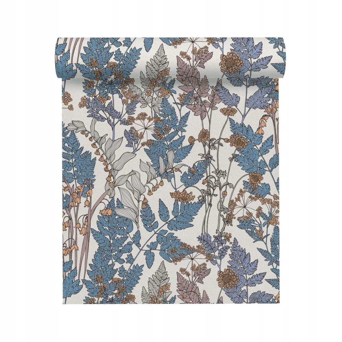 Tapeta As Creation Floral Impression 377517 bílo-modrá 0,53x10 m