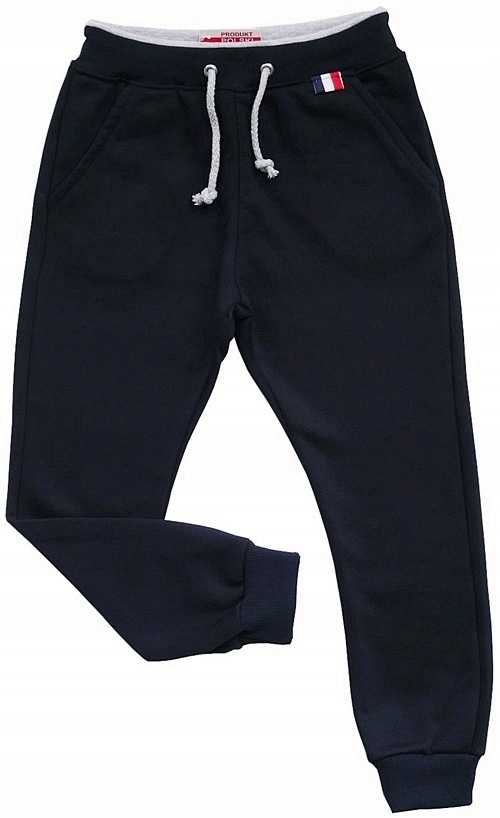 Granatowe spodnie dresowe z kieszeniami Revaj 104