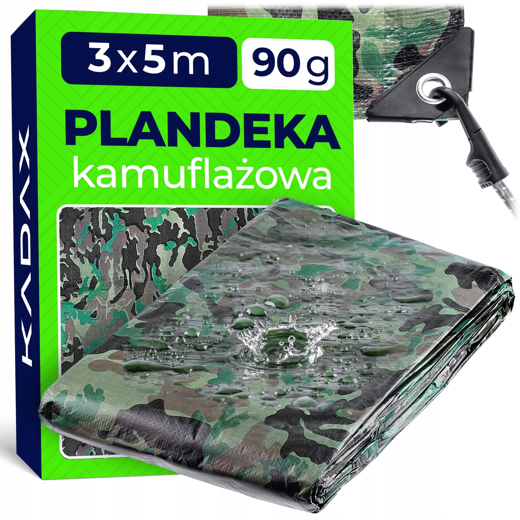 Plachta Hrubá Plachta Voděodolná Zesílená Uv 3x5 m 90 g Silná Krytka