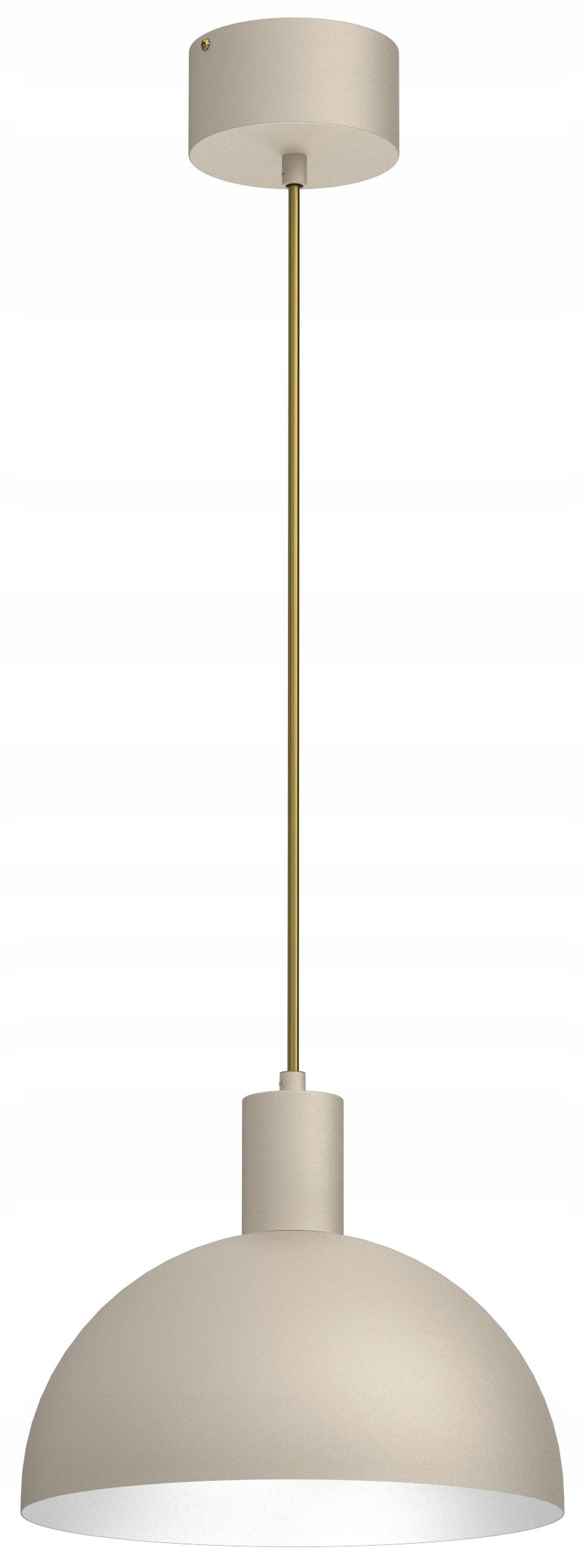 Závěsná stropní lampa Handa béžová bílá 1xE27 29 Cm moderní do kuchyně