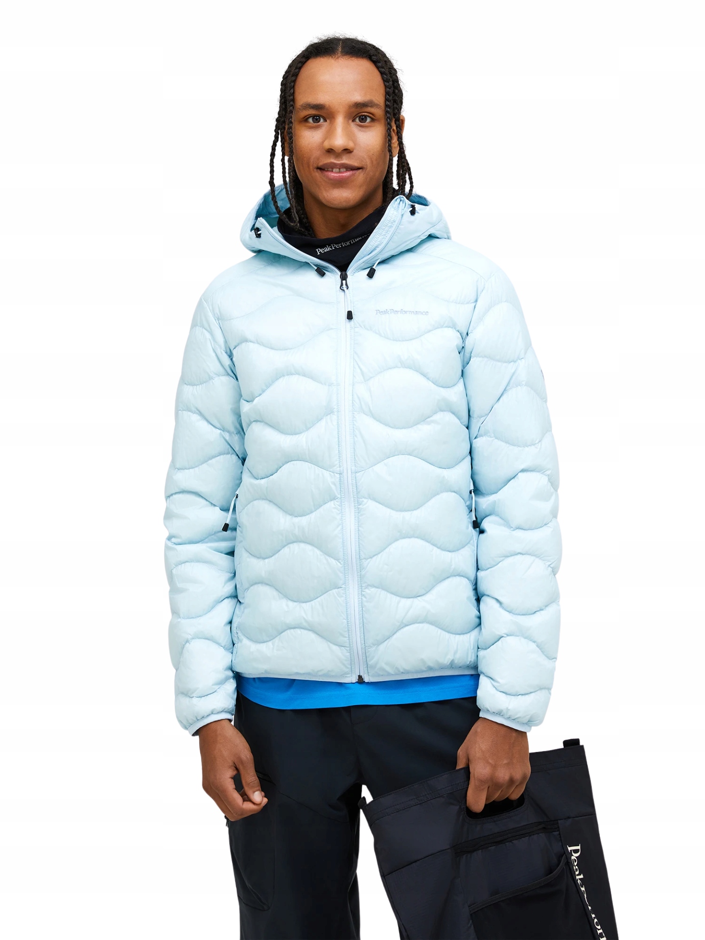 Kurtka Peak Performance puchowa męska Helium Down Hood Jacket niebieska X