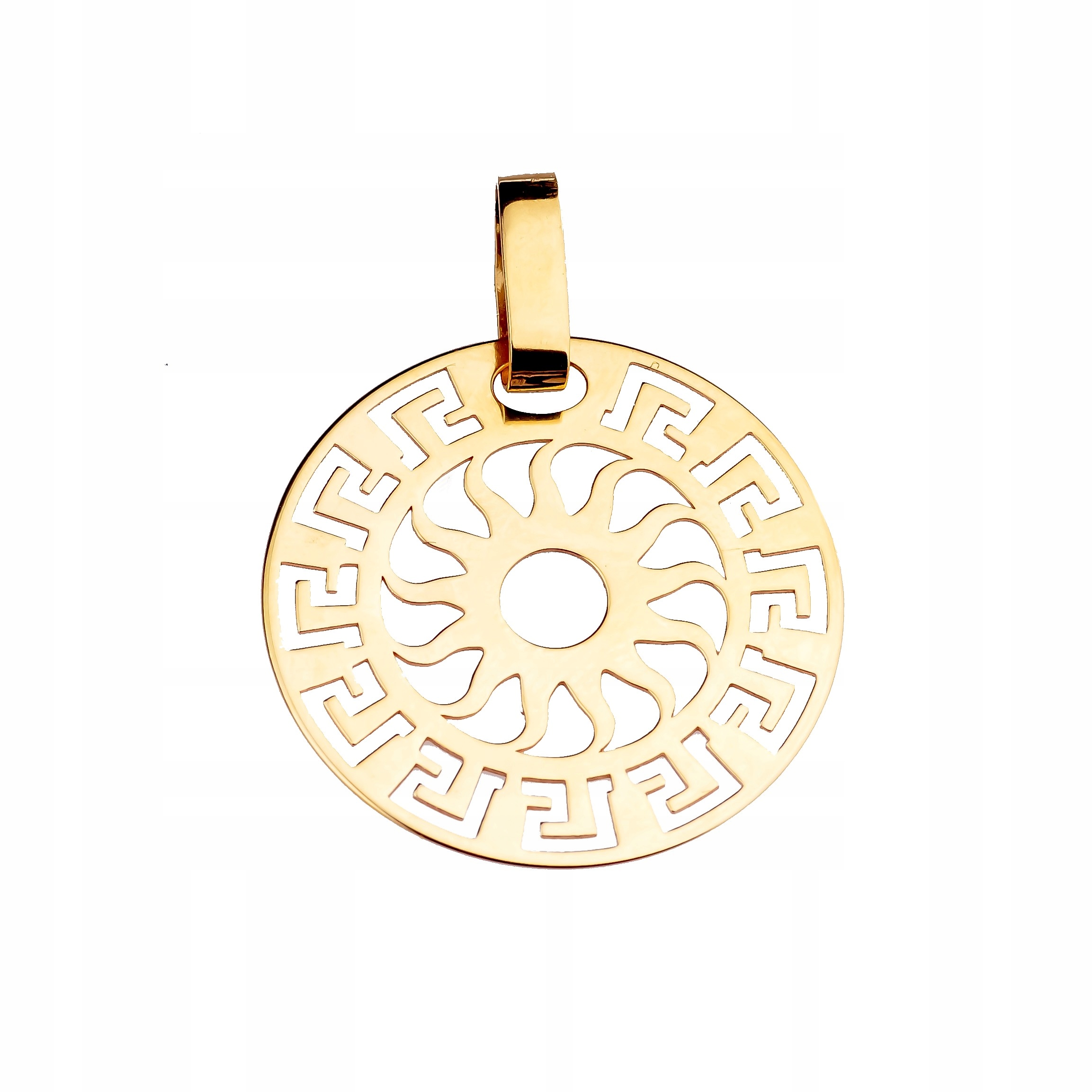 Zlatý přívěsek přívěsek řecký vzor slunce štěstí sluníčko rozeta