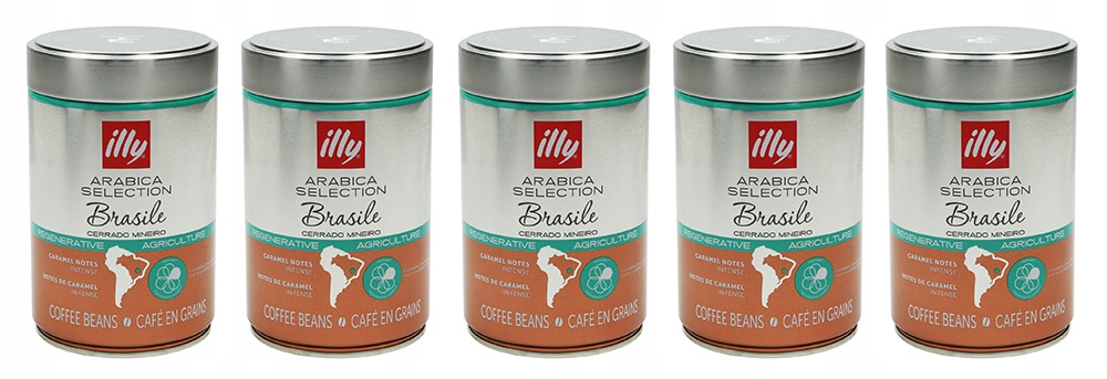 Kawa ziarnista Illy Brasile Monoarabica arabica puszka 250g (5 szt.)