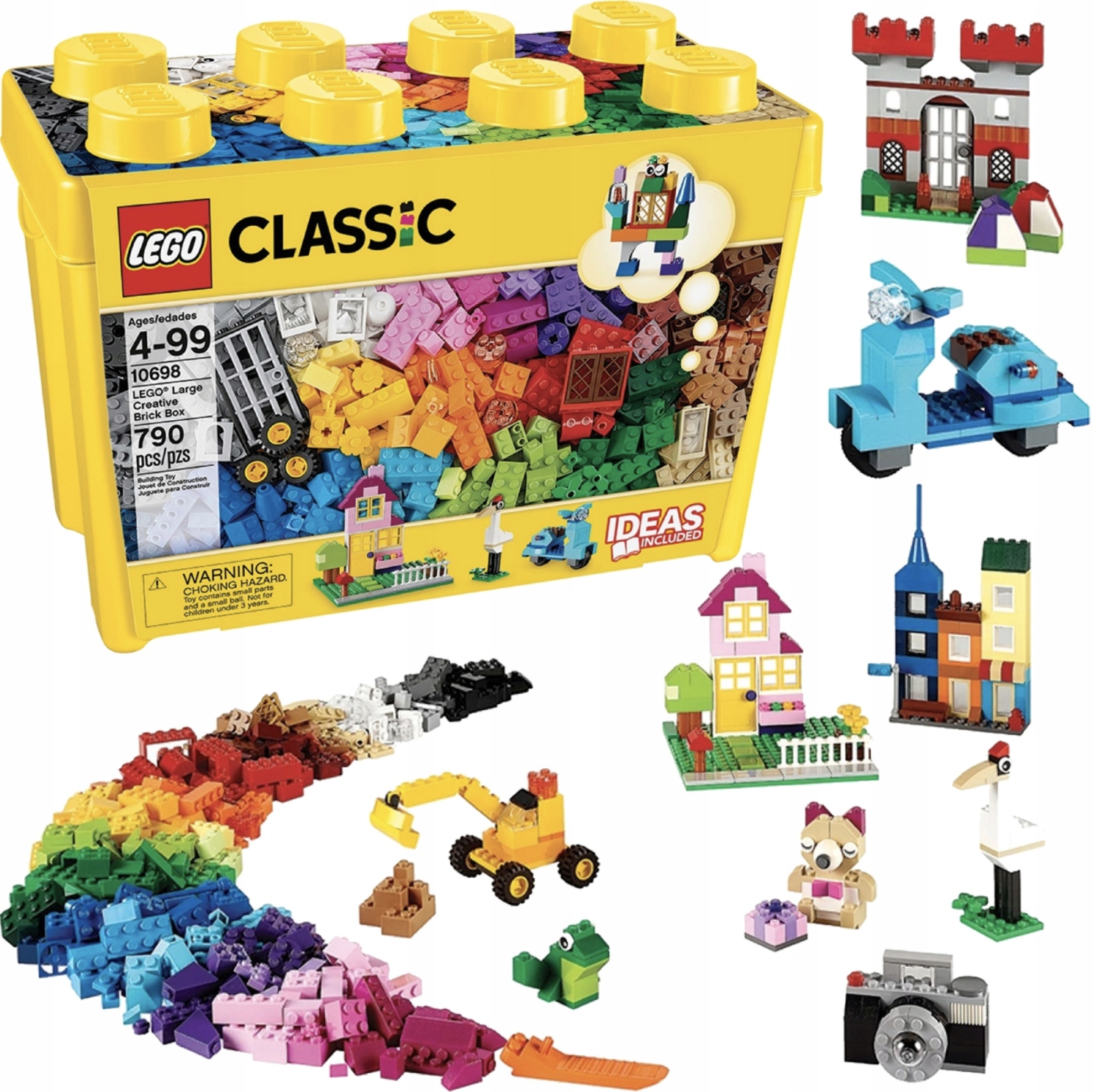 Lego Classic Kreatywne Klocki Duże Pudełko Box 10698 Budynki Okna Drzwi